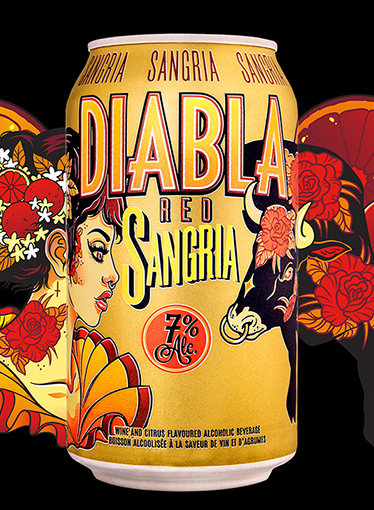 加拿大Diabla Red Sangria饮料包装
