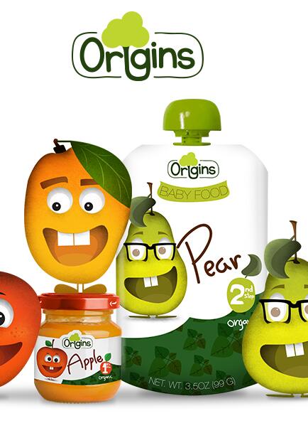 Origins宝贝食品品牌包装设计
